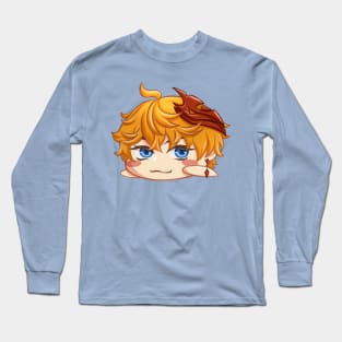 chibi tartaglia genshin fanart Long Sleeve T-Shirt